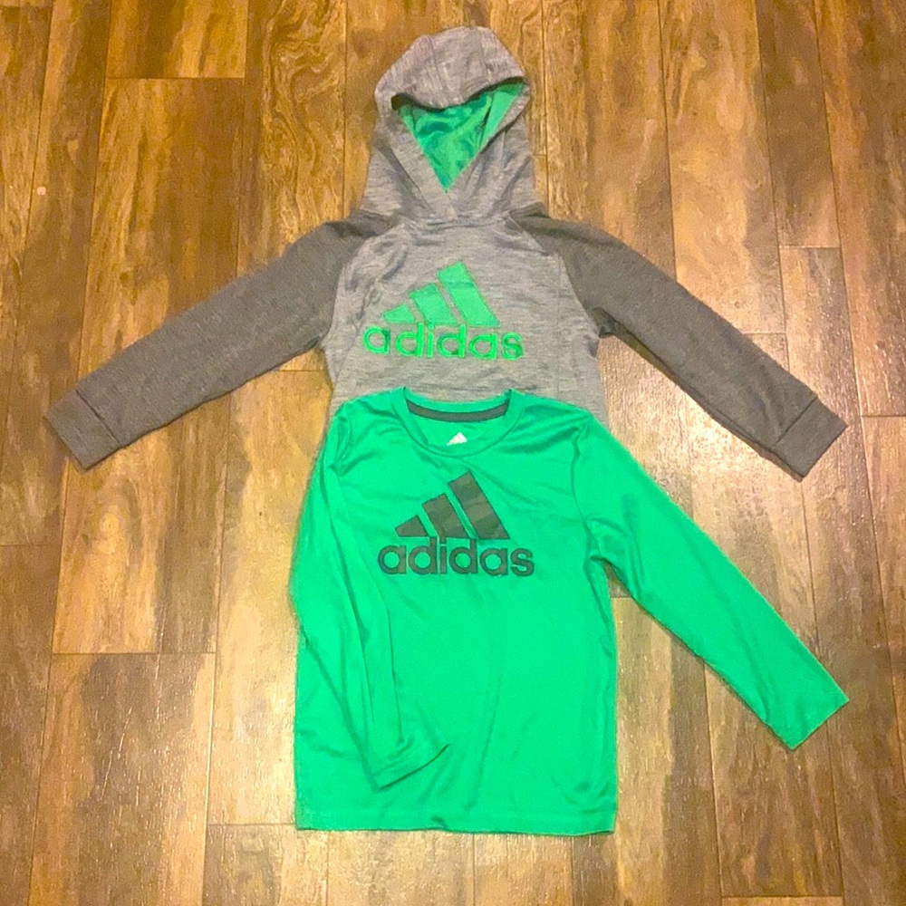 Adidas Hoodie & Long Sleeve Shirt Set Size 6